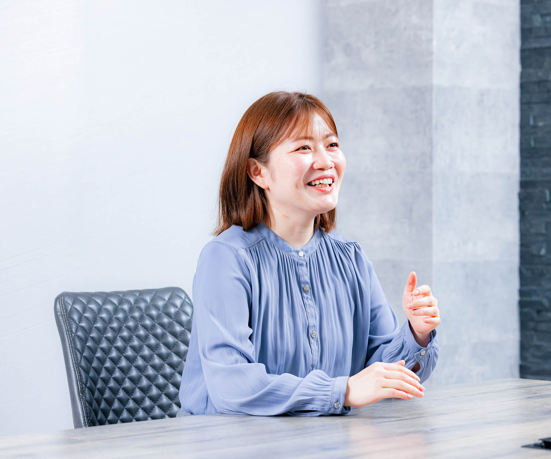 入社のきっかけを話すスタッフ